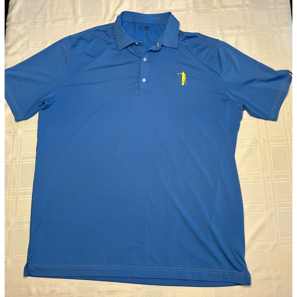 U Suck At Golf Polo Mens XXXL Blue  Short Sleeve Embroidered Logo Shirt